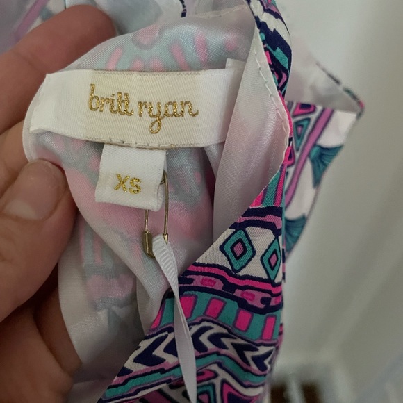 Britt Ryan Silk T-Back Canyon Dress in Pink Cabana - Picture 10 of 10